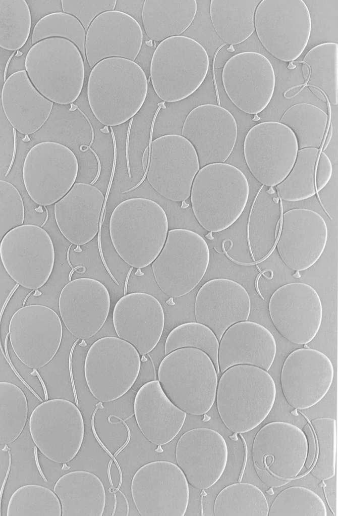 Floating Balloons -  Embossing Folder - Spellbinders