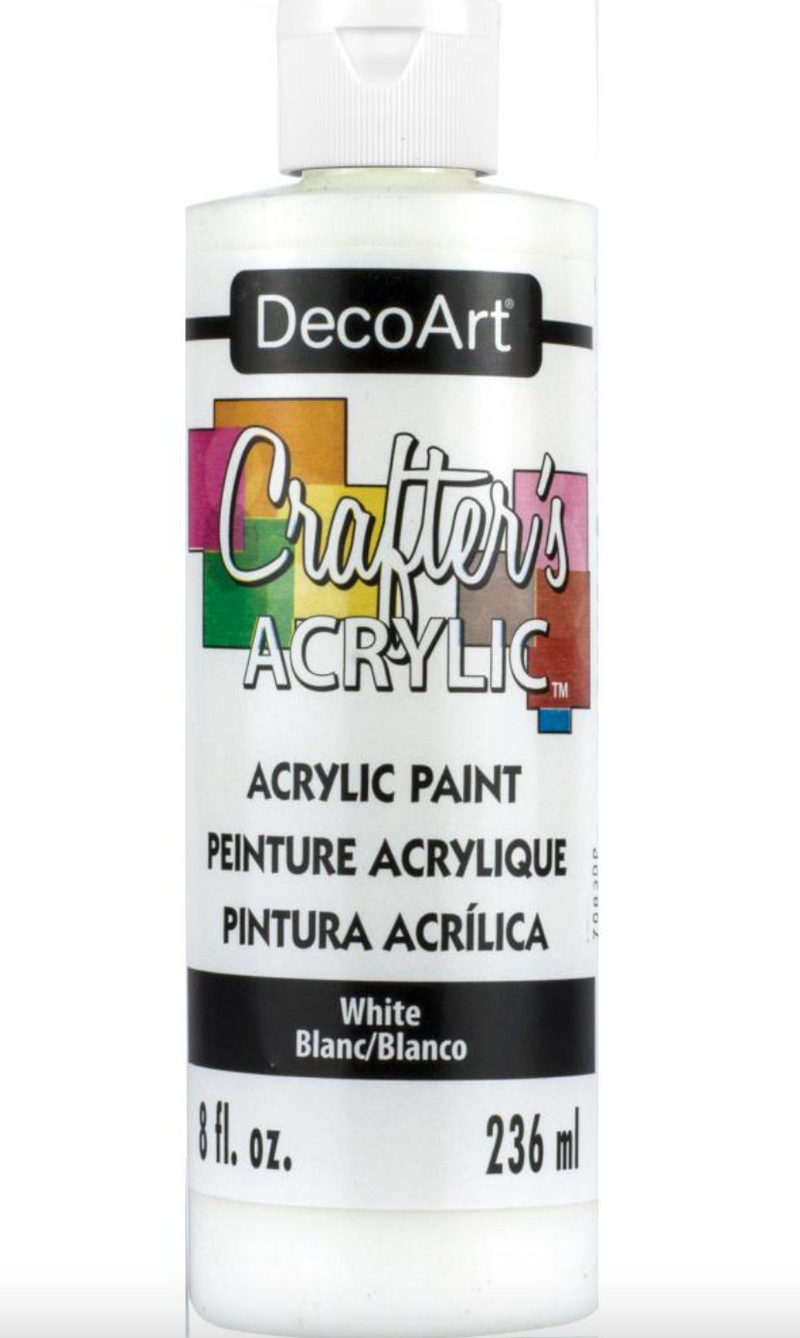 Pintura Acrilica Blanca - 8oz Americana - DecoArt