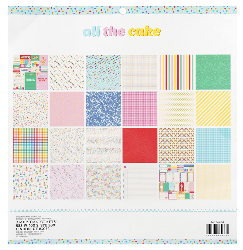 All The Cake - Paper Pad 12x12 - Pebbles