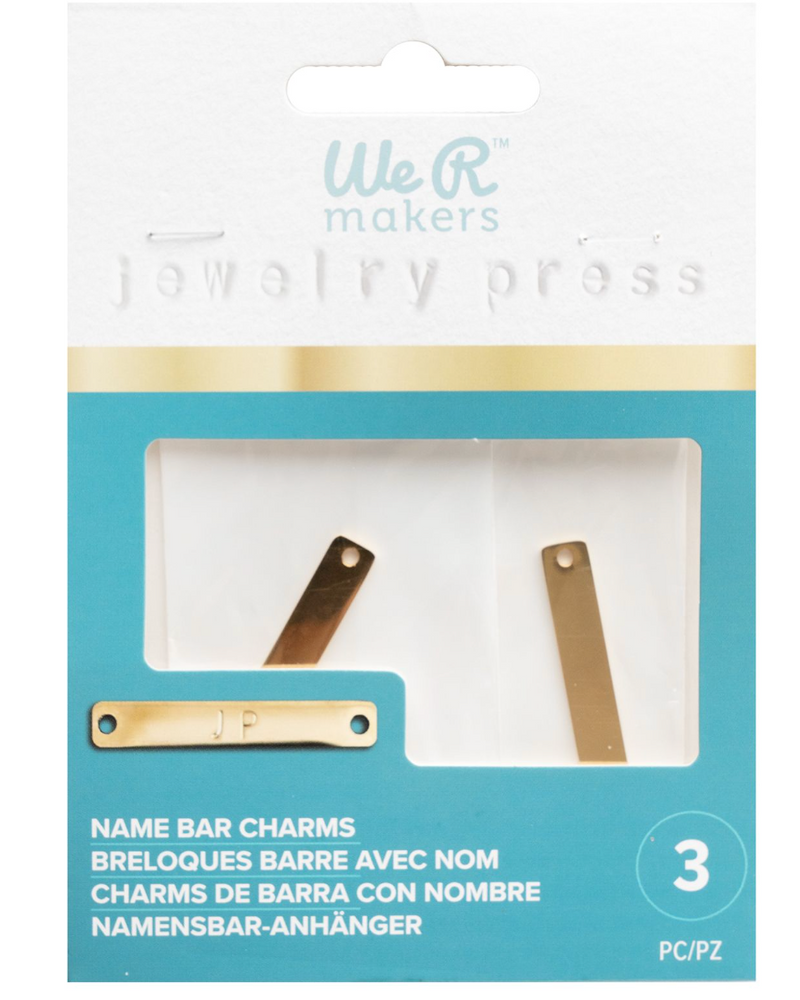 Charms Name Bar (acero Inoxidable) - Jewelry Press - WRMK