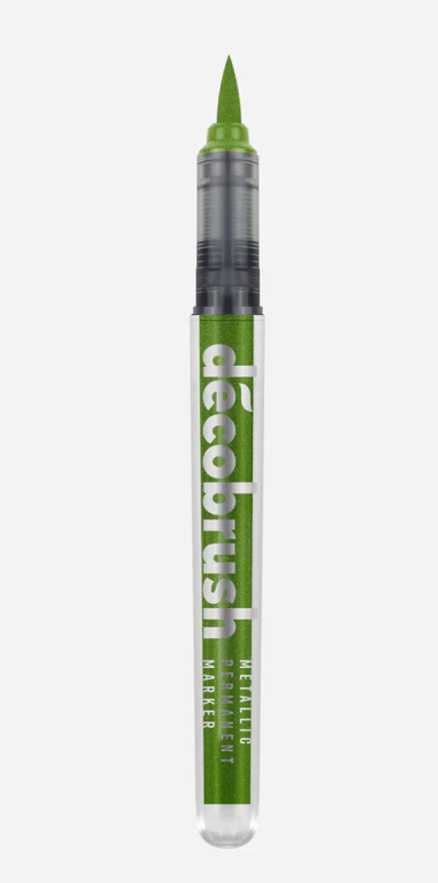 Decobrush Metallic Permanent Markers - Metallic Light Green - Karin