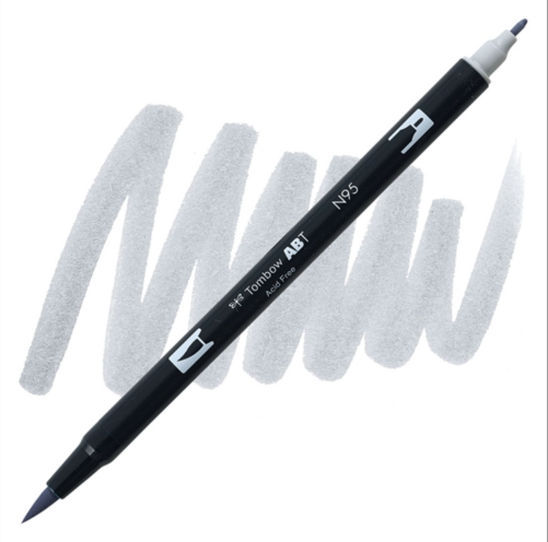 Dual Brush Marker - Cool Gray N95 - Tombow