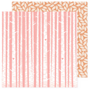 Hello Little Girl - Papel Scrap 12x12 - Pink Trees - AC