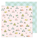 Mittens and Mistletoe - 12x12 Scrap Paper - Warm Wishes - Crate Paper