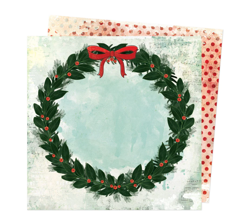 Warm Wishes - Papel Scrap 12x12 - Holiday Wishes - Vicki Boutin