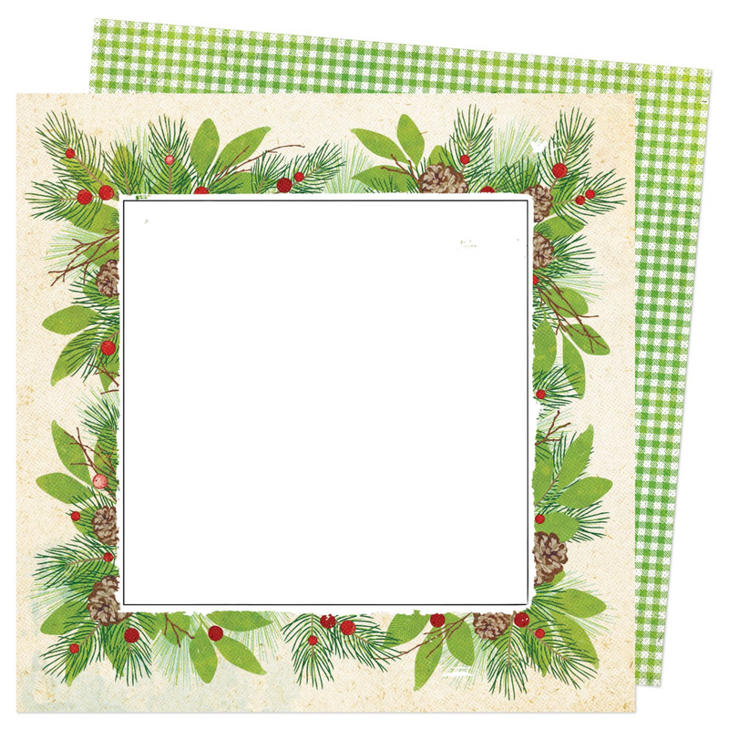 Evergreen And Holly - Papel Scrap 12x12 - 8. Evergreen - VB