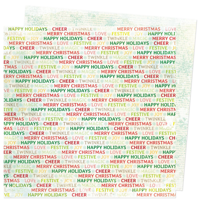 Evergreen And Holly - Papel Scrap 12x12 - 10.Holiday Cheer - VB