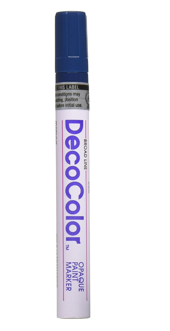 Marcador Deco Color - Azul - (Marcador Base de Aceite)