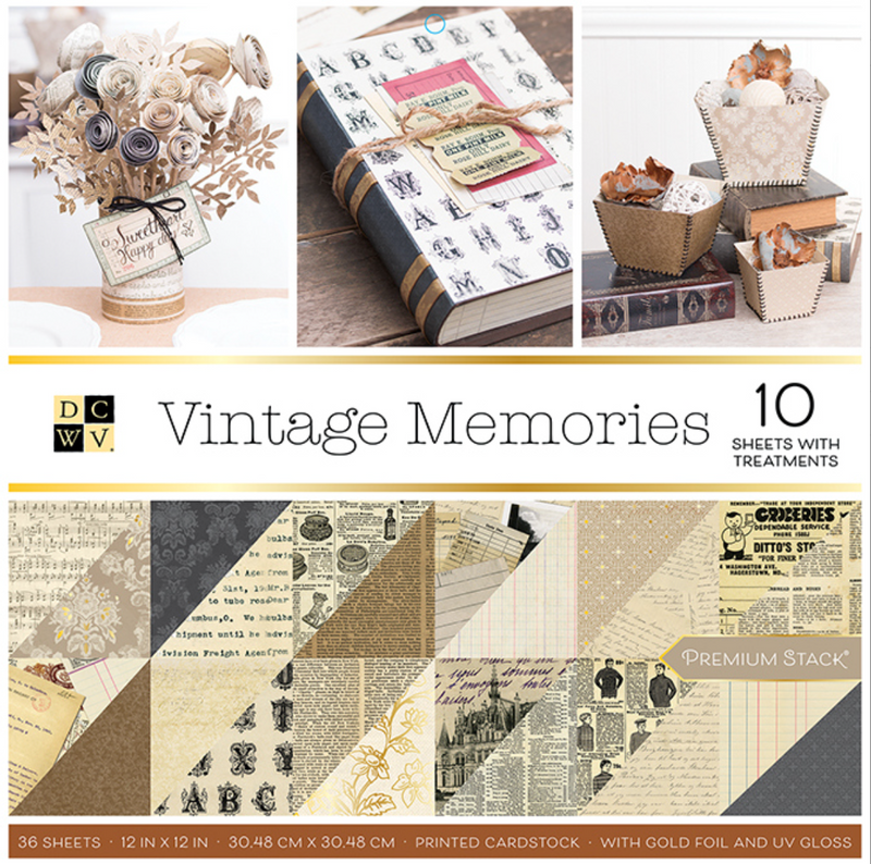 Vintage Memories - Paper Pad 12x12 - DCWV