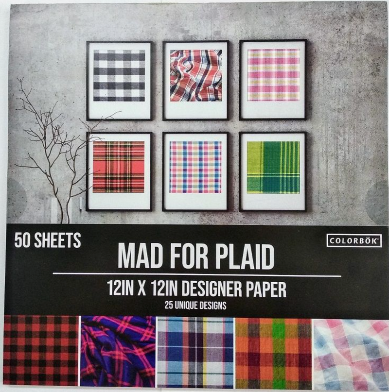 Mad For Plaid - Papel 12x12" - Colorbock