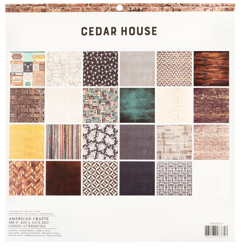 Cedar House - Paper Pad 12x12 - AC