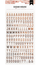 Cedar House - Alphabet 6x12 - AC