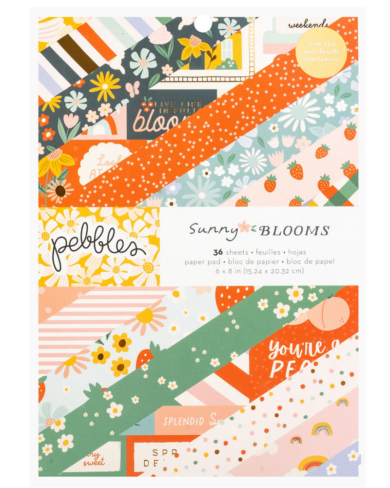 Sunny Blooms - Paper Pad 6x8 - Pebbles