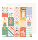 Sunny Bloom - Papel Scrap 12x12 - Tags - Pebbles