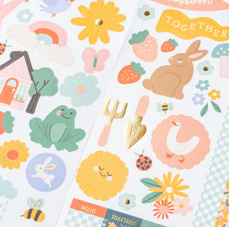 Sunny Bloom - Sticker 6x12 - Pebbles