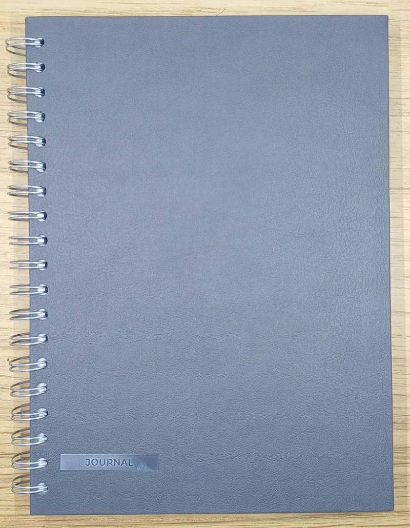 Journal (anotador diario) - Leather Gray  - Trendy