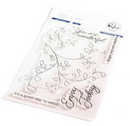 Kit de Sello, Troquel y Stencil - Delicate Foliage - Pinkfresh studio