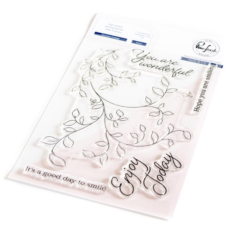 Kit de Sello, Troquel y Stencil - Delicate Foliage - (CLASE VIRTUAL INCLUIDA)