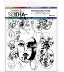 Abstract Portraits - Acetato Estampado Abstracto (6 Hojas) - Dina Wakley