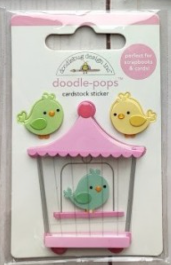 Doodle-Pops 3D Sticker - Little Bird Cage - Doodlebug