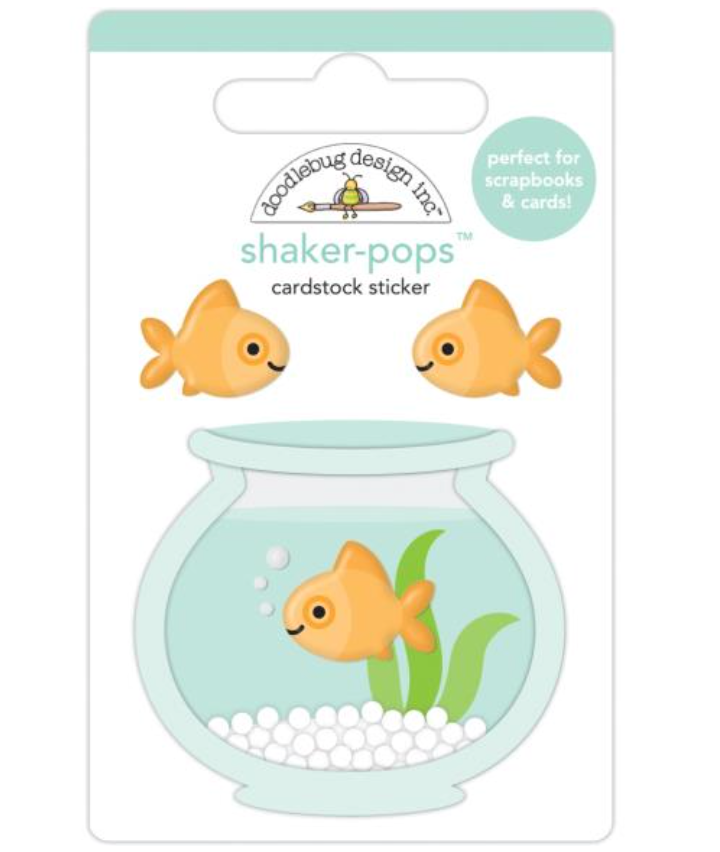 Shaker-pops 3D Sticker - Fineus & Friend - Doodlebug