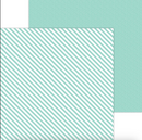 Pistachio Candy Stripe  Sprinkle - Hoja 12x12  - Doodlebug Design