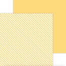 Lemon Candy Stripe  Sprinkle - Hoja 12x12  - Doodlebug Design