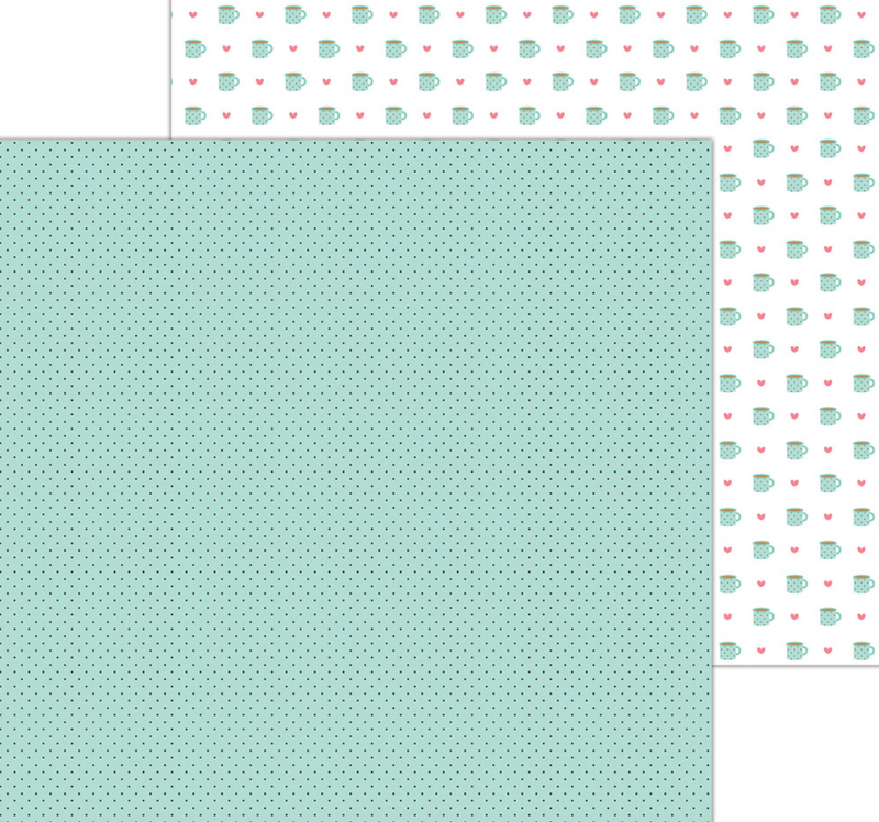 My Happy Place - Mint To Be - Papel Scrap 12x12" - Doodlebug Design