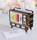 3D Vignette Retro Television  - Set de Troqueles - Spellbinders