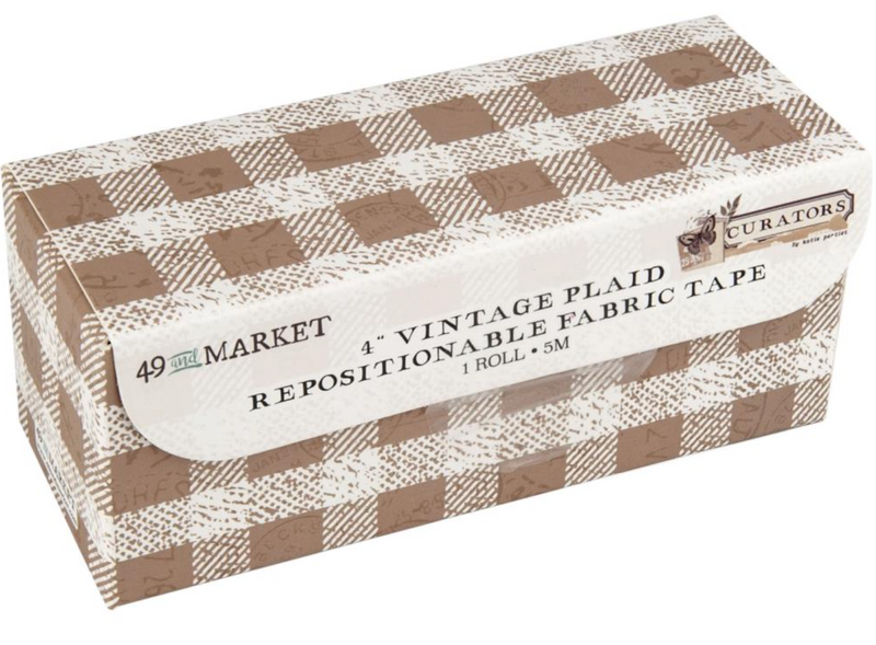 Rollo de Cinta de Tela  - Vintage Plaid 4" - 49 and Market