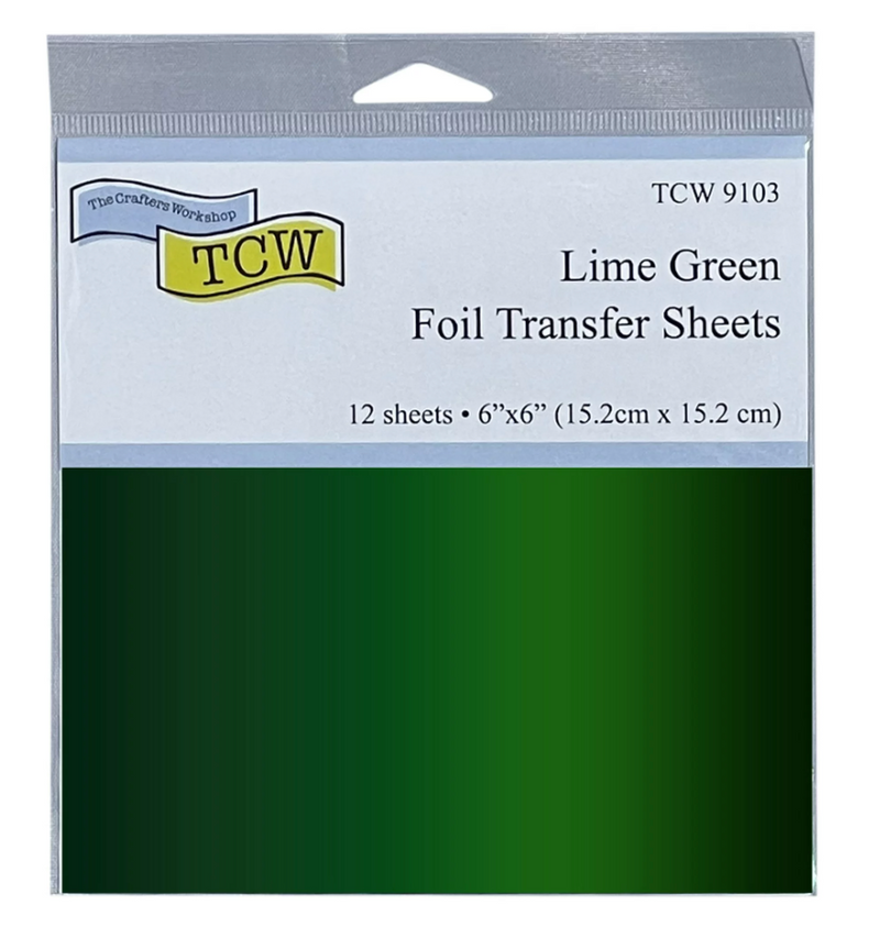 Foil Transfer Sheets - Lime Green - Foil Para Mixed Media - TCW