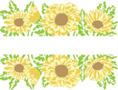 A2 Layered Daisy Banner - Set de Plantillas - TCW