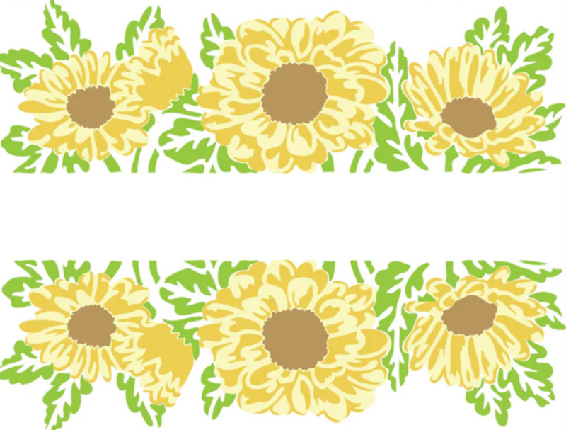 A2 Layered Daisy Banner - Set de Plantillas - TCW