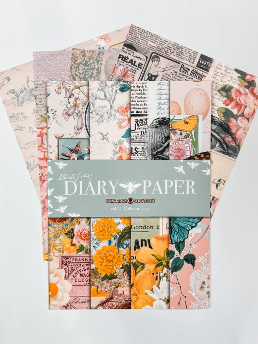 Papel Découpage - Collector diary - Alberto Juarez