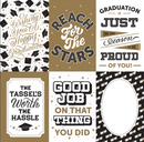 Graduation - 4x6" Journaling Cards - Papel Scrap 12x12  - Echo Park