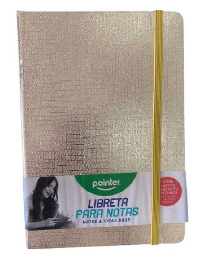 Cuaderno de Notas A5 - Metallic Gold - Pointer