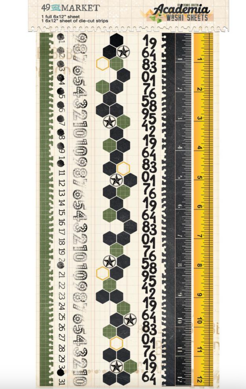 Academia - Washi Sheets - 49 and Market