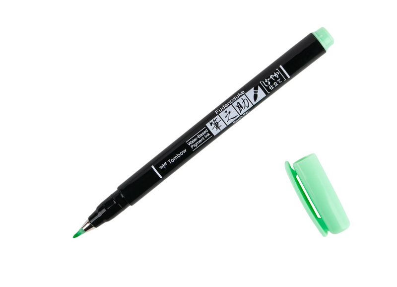 Fudenosuke - Pastel Light Green (Punta Suave) - Tombow