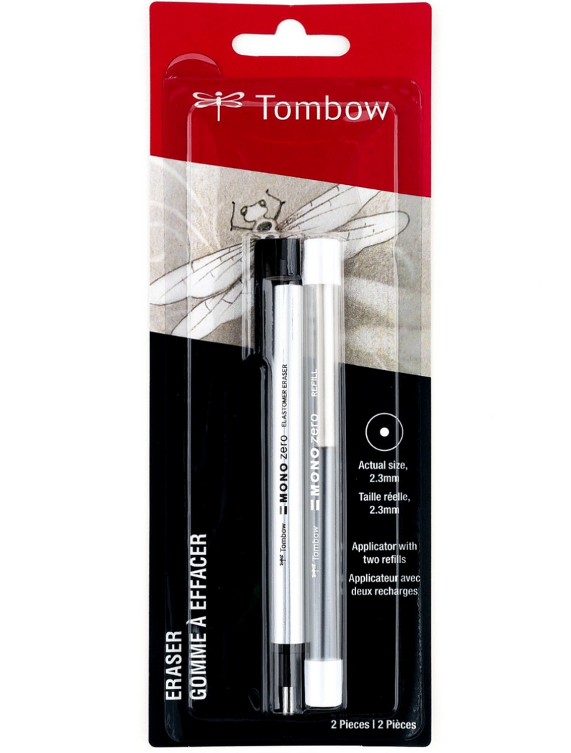 MONO Zero - Borrador (Redondo) con Refill Incluido - Tombow