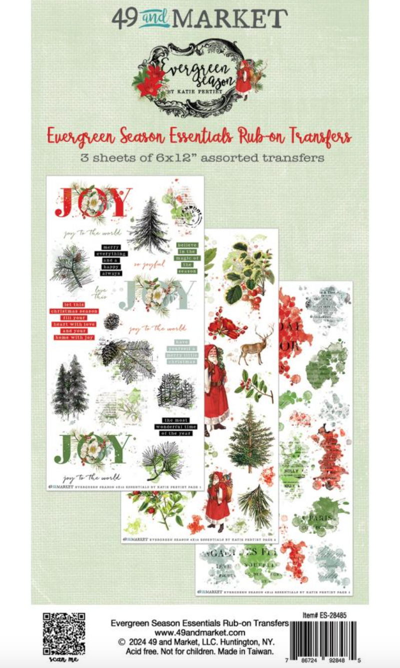 Evergreen Season - Rub-On Transfers - 49 and Market