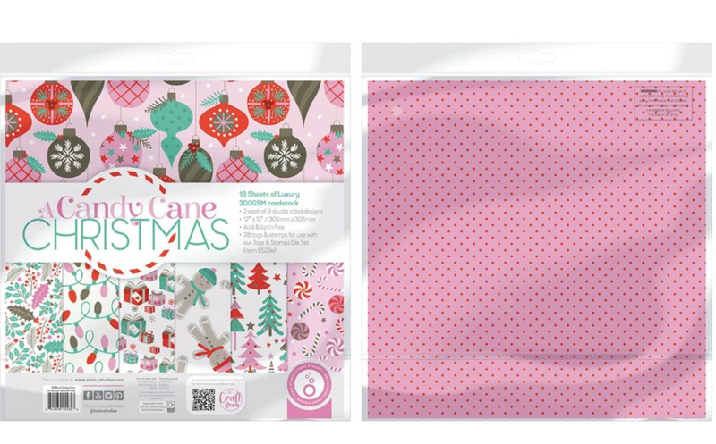 A Candy Cane Christmas - Paper Pad 12x12" - Tonic Studio