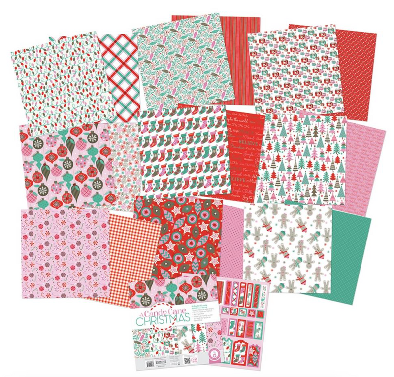 A Candy Cane Christmas - Paper Pad 12x12" - Tonic Studio