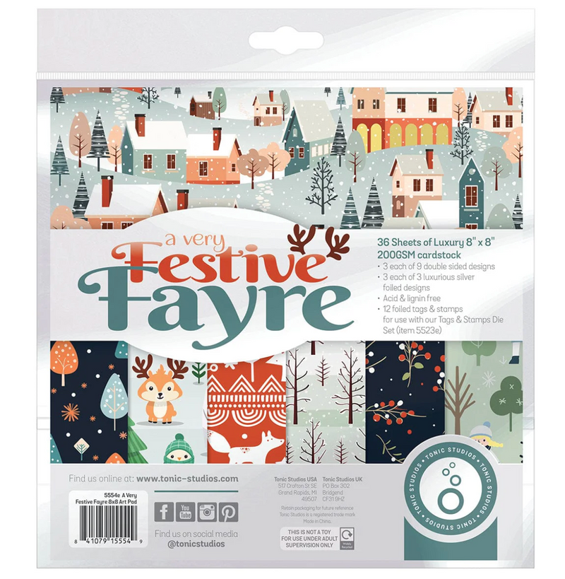 A Very Festive Fayre - Paper Pad 8x8 - Tonic Studios