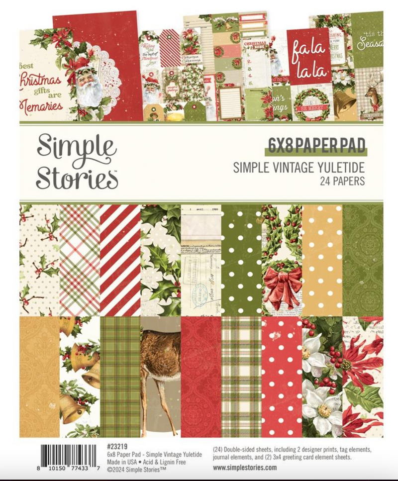 Simple Vintage Yuletide - Paper Pad 6x8 - Simple Stories