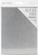 Cartulina Glitter Silver - Pack 5 - Tonic Studio