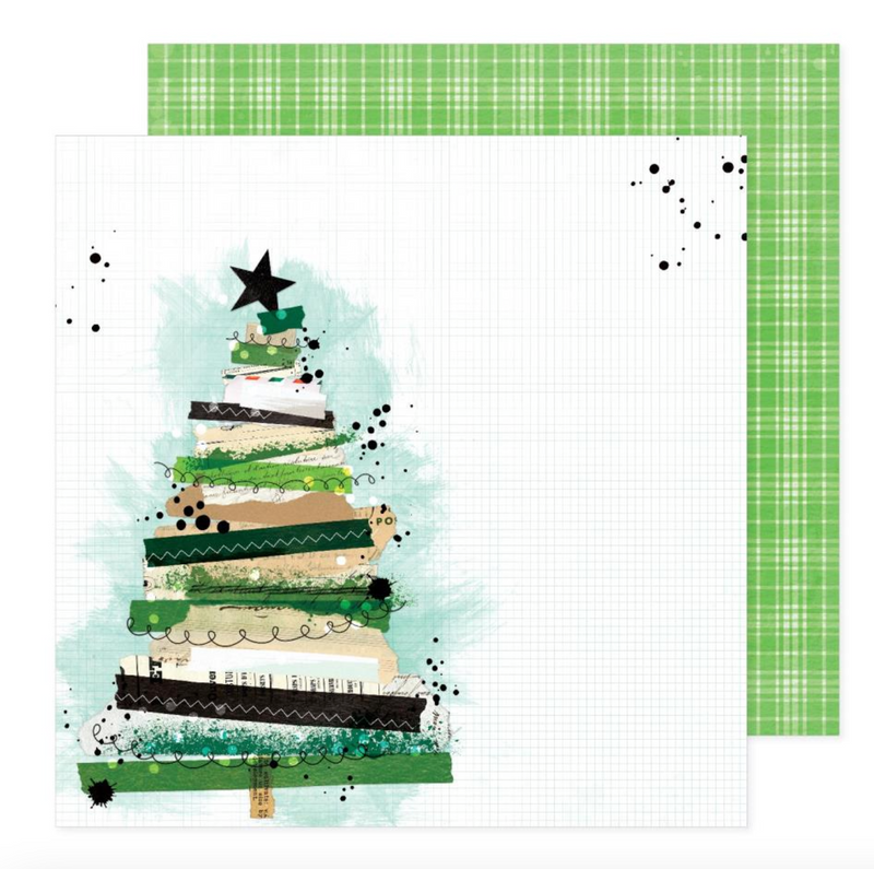 Wrapped in Ribbons - Papel Scrap 12x12 -