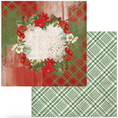 Evergreen Season - Ceremonious Poisenttias - Scrap Paper 12x12 - 49 And Market