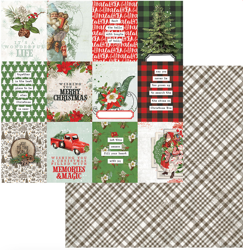 Evergreen Season - Journal Cards - Papel Scrap 12x12  - 49 And Market