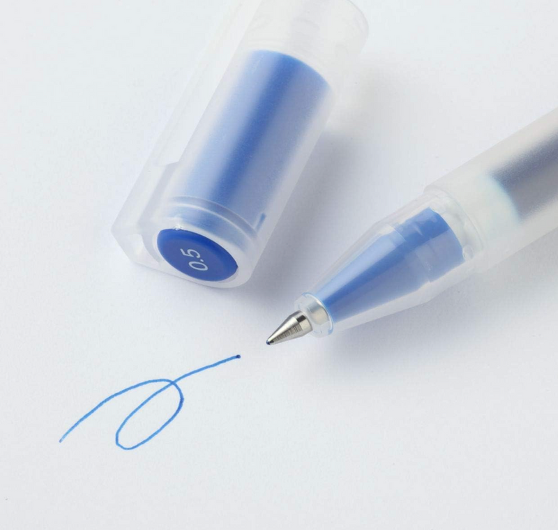 Bolígrafo Azul - Gel 0.5 mm - MUJI