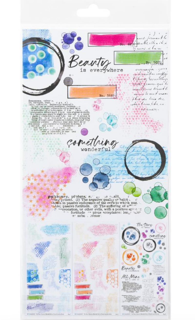 The Flower Emporium - Blendable Rub-Ons 6x12" - Vicki Boutin